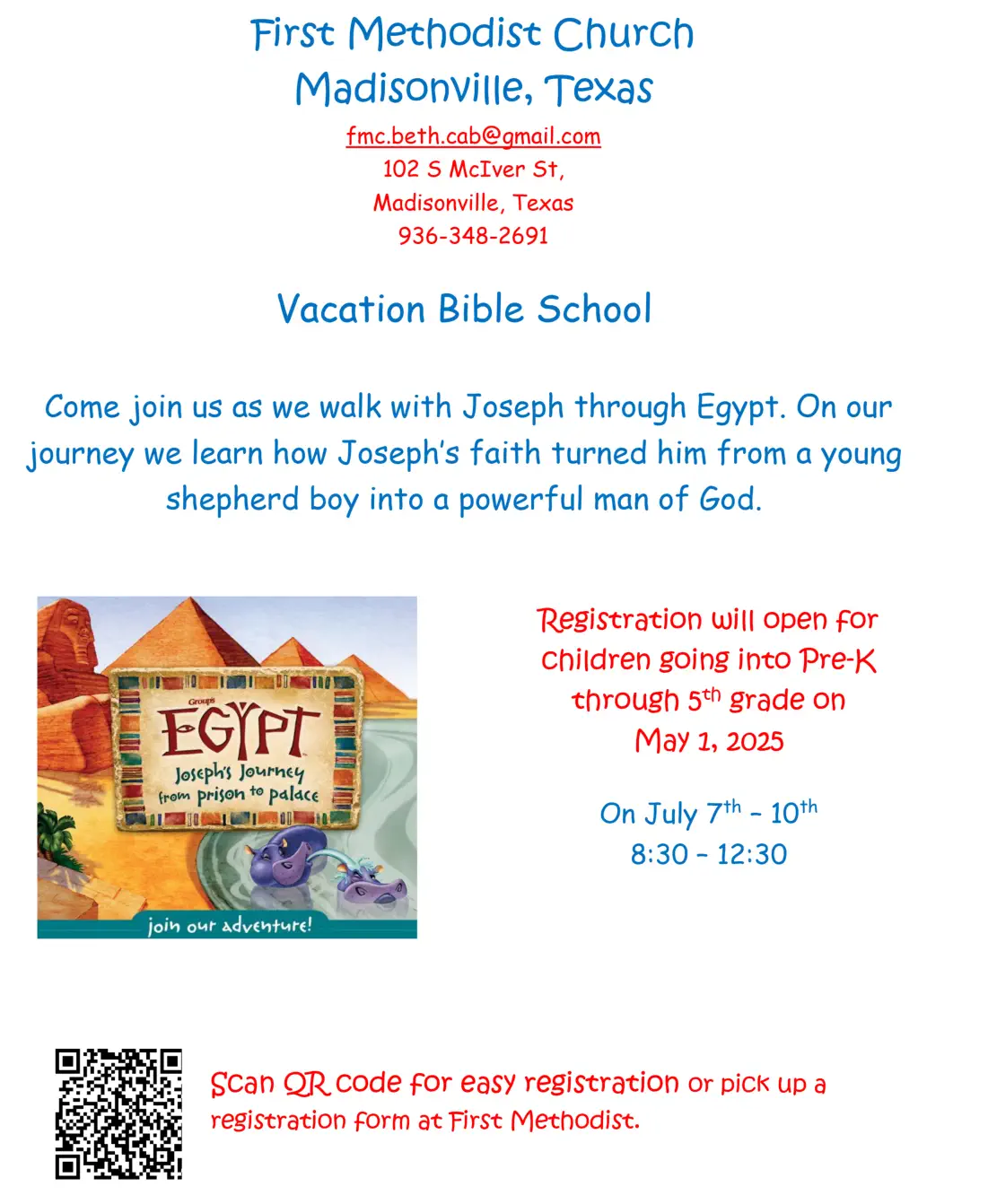 Events at First Methodist Madisonville 